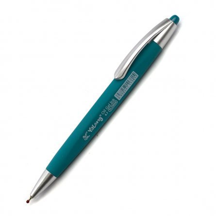 Ручка шариковая на масляной основе Yalong, 0,7 мм, синяя, игольчатый наконечник, автоматическая, цветной soft корпус, картонная упаковка фото 6