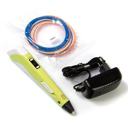 Ручка 3D Zoomi, ZM-052, пластик ABS/PLA - 3 цвета, желтая, подставка пластиковая под ручку, картонная упаковка фото 4