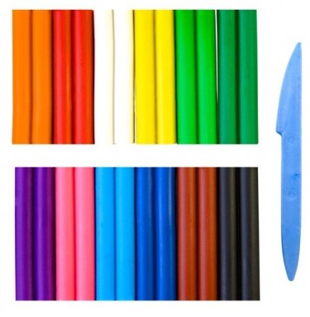 Пластилин Луч, 12 цветов, "Фантазия", 180 гр., со стеком, картонная упаковка фото 3