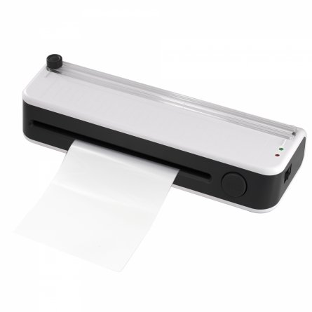 Ламинатор с резаком для дома и офиса А4 Alingar, белый, ABS (разжим валов), разметка, толщ. пленки 70-125 мкм, скор. 280 мм/мин, 3 шт пленки в наборе фото 2