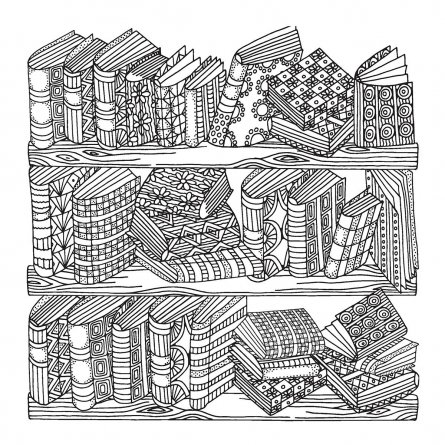 Скетч-раскраска для работы маркерами, 195 * 195 мм, Контэнт-Канц, 32л., гребень сверху, лам. карт., выб.лак, жёстк. подложка, "HYGGE. Девочка." фото 5