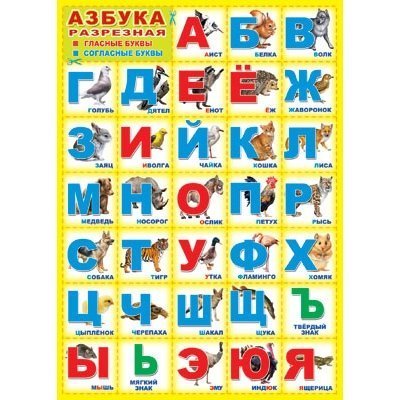 Плакат обучающий А2, "Азбука", ТЦ Сфера фото 1