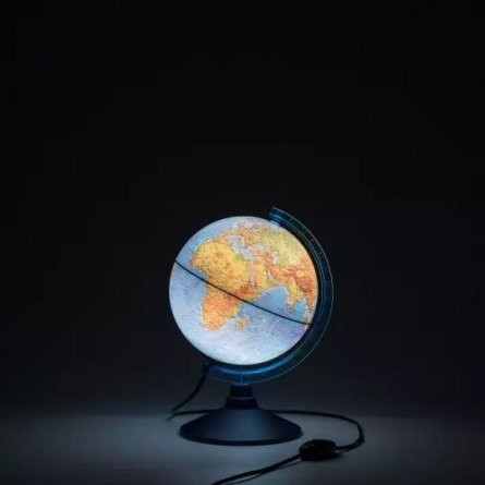 Глобус физический, Глобен, d=210 мм, с подсветкой, 220 V, на круглой подставке фото 2