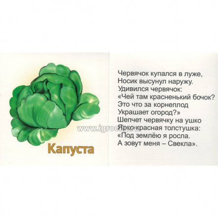 Дидактические карточки, тематические, Ракета, "Овощи" фото 3