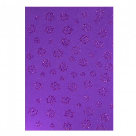 Материал для творчества фоамиран Alingar, А4, 2 мм, глитер, с узором, 10 цветов, ассорти, упаковка полиэтилен фото 7