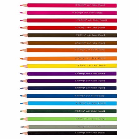 Карандаши цветные Yalong 18 цв., "Candy flavor" пластиковые, трехгранные, заточенные, ароматизированные, грифель 3.0 мм, картон. уп., европод. фото 2