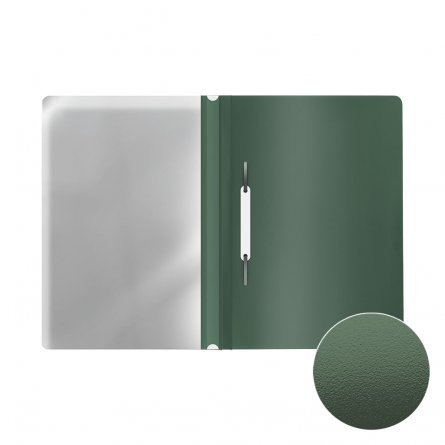 Папка-скоросшиватель пластиковая ErichKrause Fizzy Classic, A4, зеленый, в пакете 20 штук фото 3