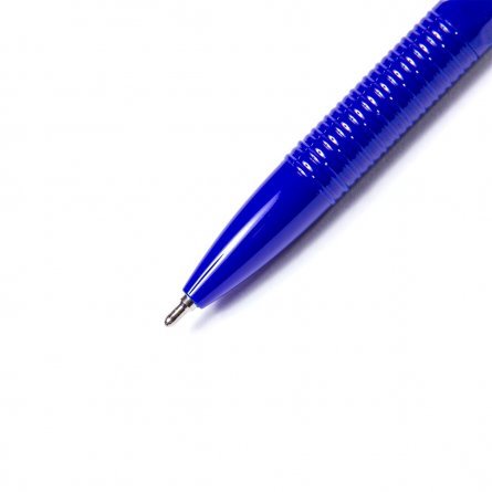 Ручка шариковая Alingar на масляной основе "Vectro", 1 мм, синяя, пулевидный наконечник, грип, шестигранный, синий, пластиковый корпус фото 7