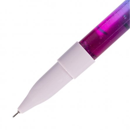 Ручка гелевая Alingar "Микс", с подсветкой, 0,5 мм, синяя, игольчатый наконечник, цветной пластиковый корпус фото 5