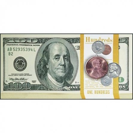 Конверт для денег Мир открыток "100 долларов" 194х228 мм фото 1