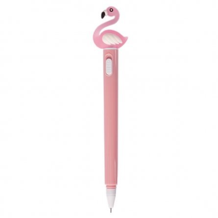 Ручка гелевая Alingar "Фламинго", с подсветкой, 0,5 мм, синяя, игольчатый наконечник, цветной пластиковый корпус фото 3