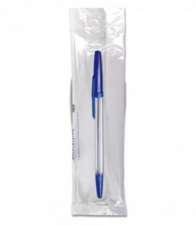 Ручка шариковая синяя СТАММ "Оптима",  1шт в пакете, корпус синий, 0,7мм фото 1