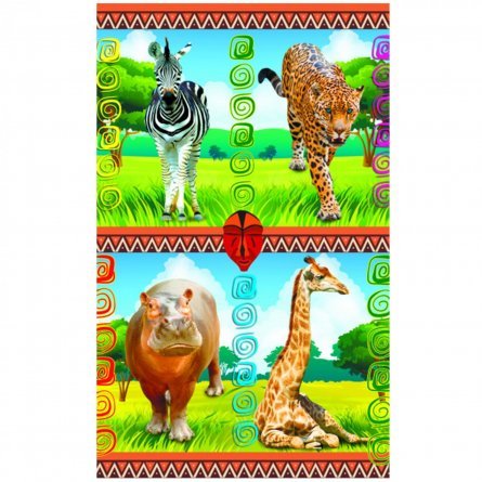 Наклейки Квадра "Африканские животные" А6 фото 1