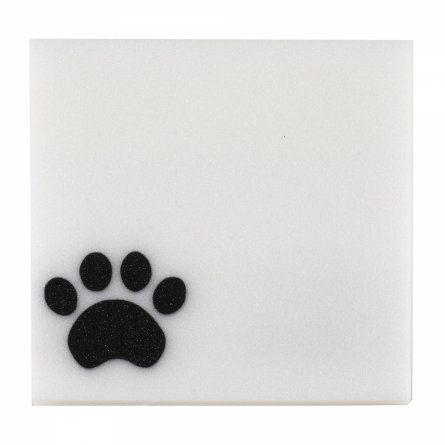 Прозрачные стикеры для заметок с клеевым краем, Alingar, 75 х 75 мм, 50 л., покрытие starlight touch, "Black PAW", лапка, роз, водонепрониц., европод. фото 3