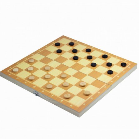 Набор 3 в 1, " Шахматы, шашки, нарды", деревянный, 24,5*13*3 см фото 3