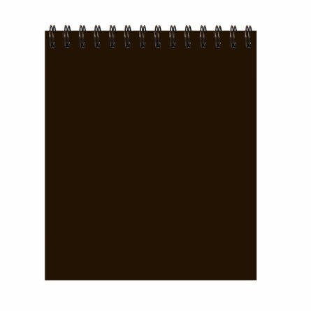 Блокнот 48 л., А6+, гребень, Alingar,  "Горький шоколад", коричневый, Soft touch, мелованный картон фото 1