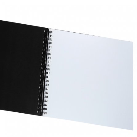 Скетчбук 194х194мм, 48л.,"My exclusive scetchbook. Жираф", 120 г/м2, Проф-Пресс, гребень, цел. картон, жёсткая подложка, чёрно-белый блок фото 3