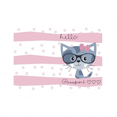 Обложка для паспорта "Hello cat" фото 1