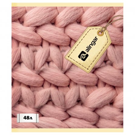 Тетрадь 48л, А5, клетка, Alingar, "Узоры", скрепка, мелованный картон, Soft touch,  блок офсет, 5 дизайнов в пленке т/у фото 6