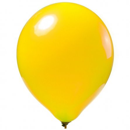 Шар воздушный пастель №12, желтый, 100шт/уп фото 1