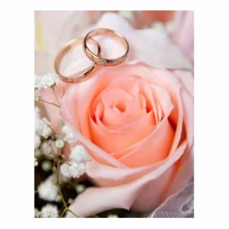 Пакет подарочный бумажный Миленд, 26х33х14 см (L), "Свадебный цветок", ламинация фото 1