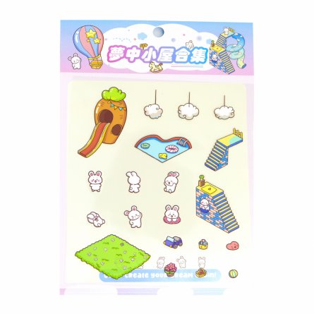 Наклейки для творчества - антистресс, 135*195 мм, "Парк развлечений", MINI, 3D стикеры, 4 локации, 8 листов с наклейками, 10 шт/уп, пакет с европод фото 9