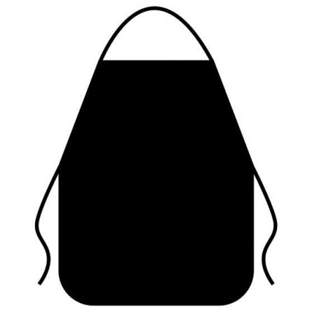 Накидка для труда, ПЧЕЛКА, 2 кармана, 490х390 мм, чёрный фото 1