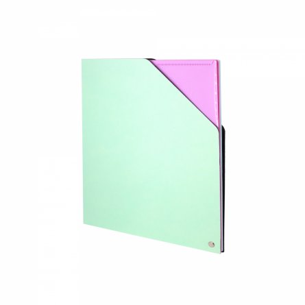 Архивная папка Alingar, 228*172 мм, пластик, 1500 мкм, на резинке с 4 файлами, зеленая фото 2