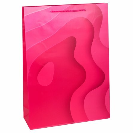 Пакет подарочный Миленд, 32,4*44,5*10,2см, матовая ламинация  "Стильные желтые розовые" фото 1