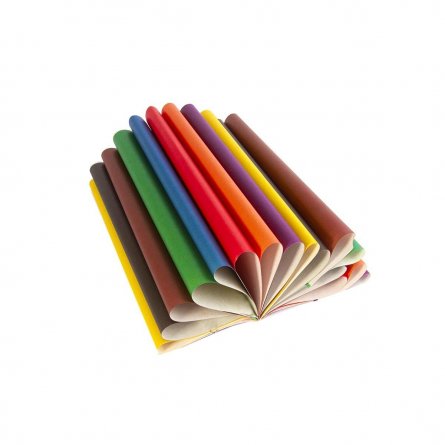 Бумага цветная Апплика, А4, односторонняя, 16 листов, 8 цветов, на скрепке, "Цветные пазлы" фото 2