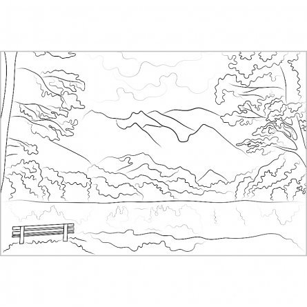 Папка для акварельных набросков А4 10л., Проф-Пресс, 200г/м3,  обложка мягкий картон, " Пейзажи" фото 4