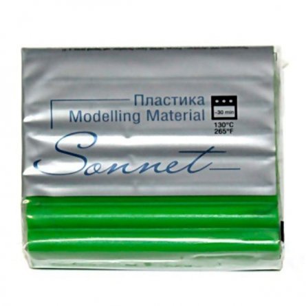 Полимерная глина (пластика) Сонет, брус лесной зеленый, 56 гр. фото 1