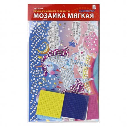 Мозаика мягкая Рыжий кот, А4, пакет с европодвесом, "Единорог" фото 2