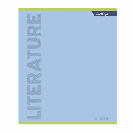Тетрадь предметная "Литература" А5 48л., линия, со справочным материалом, скрепка, мелованный картон (стандарт), блок офсет, Alingar "Классика" фото 1