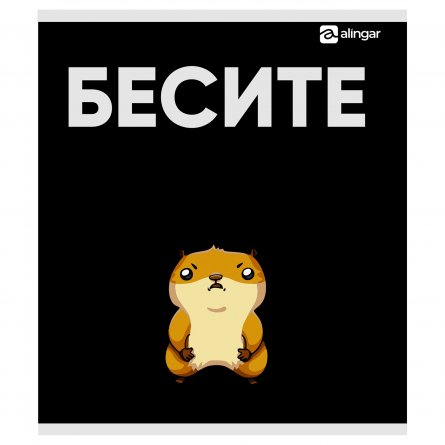 Тетрадь 48л, А5, клетка, Alingar, "Настроение: Хомяк ", скрепка, мелованный картон, выб УФ лак,  блок офсет, 5 дизайнов в пленке т/у фото 2