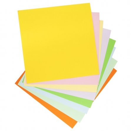 Бумага цветная для оригами Апплика, 200х200 мм, 8 листов, 8 цветов, картонная упаковка, "Волны" фото 2