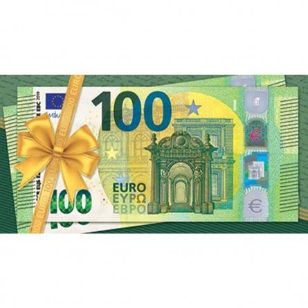 Конверт для денег Мир открыток " 100 Евро" 207*230 мм, блестки фото 1