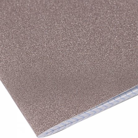 Тетрадь 48л., А5, клетка, Alingar "Мокко", скрепка, дизайнерский картон, глиттерное напыление, блок офсет, 100 % белизна фото 4