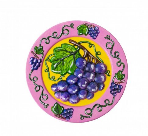Декоративная тарелка под роспись Lori, картонная упаковка, "Виноград" фото 3