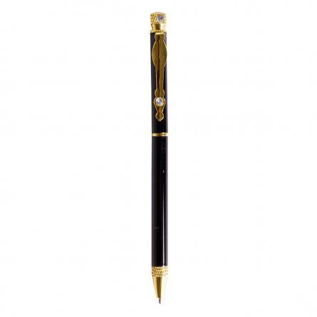 Ручка подарочная шариковая Alingar, 1,0 мм, синяя, автоматическая, круглый, цветной, металлический корпус, картонная упаковка фото 3