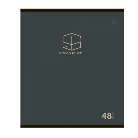Тетрадь 48л, А5, клетка, Alingar, "A deep touch", скрепка,мелованный картон (стандарт) Soft touch,  блок офсет, 5 дизайнов в пленке т/у фото 5