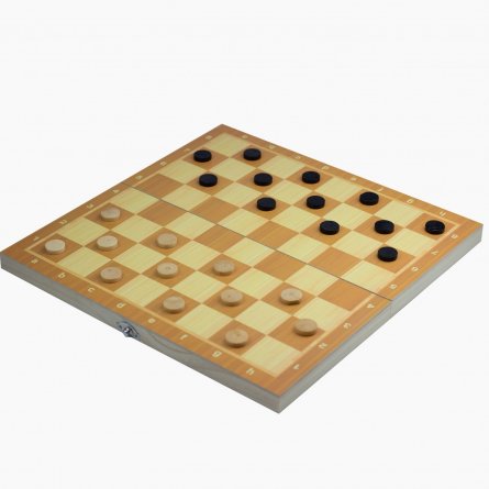Набор 3 в 1, " Шахматы, шашки, нарды", деревянный, 29,5*15,5*3 см фото 3