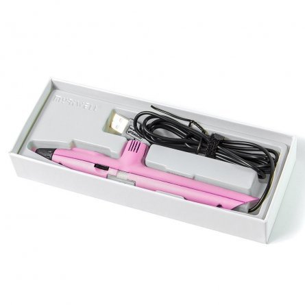 Ручка 3D Myriwell RP200A, PLA, розовая, картонная упаковка фото 4