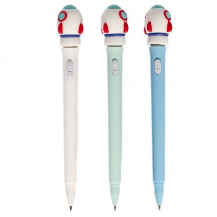 Ручка шариковая Alingar "Ракета", с подсветкой, 0,5 мм, синяя, цветной пластиковый корпус фото 3