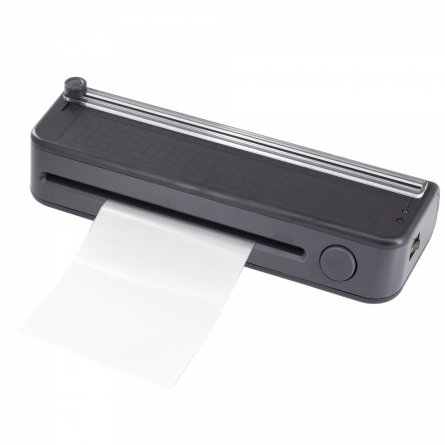 Ламинатор с резаком для дома и офиса А4 Alingar, черный, ABS (разжим валов), разметка, толщ. пленки 70-125 мкм, скор. 280 мм/мин, 3 шт пленки в наборе фото 2