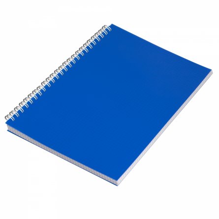 Тетрадь 96л., А4, клетка, Alingar, гребень, блок офсет, цветной пластик, "Синий" фото 2