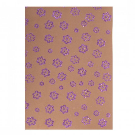 Материал для творчества фоамиран Alingar, А4, 2 мм, глитер, с узором, 10 цветов, ассорти, упаковка полиэтилен фото 4