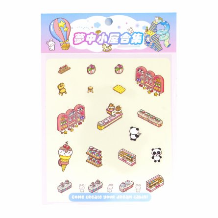 Наклейки для творчества - антистресс, 135*195 мм, "Парк развлечений", MINI, 3D стикеры, 4 локации, 8 листов с наклейками, 10 шт/уп, пакет с европод фото 7