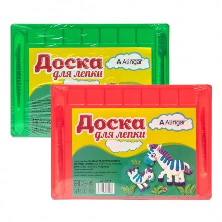 Доска для лепки Alingar "Зоопарк", А4, 2 стека, пластик, цвет ассорти фото 2