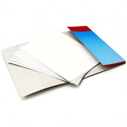 Картон белый Апплика, А4, мелованный двухсторонний, 7 листов, картонная папка, "Белые медвежата" фото 2